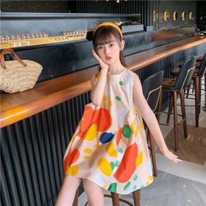 ZANRA ชุดเดรสฤดูร้อนสำหรับเด็กผู้หญิง ชุดเดรสเสื้อกั๊กสำหรับเด็ก ชุดเดรสเจ้าหญิงสำหรับเด็ก