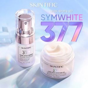 SKINTIFIC - Day Cream Night Cream 377 Dark Spot + Retinol Skin Renewal Moisturizer 30g | Pelembab Wajah Serum Wajah Anti-Aging