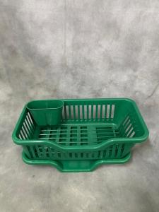 LE Keranjang Piring Rak Cuci Piring Westafel Rak Pengering Piring Plastik Minimalis Serbaguna