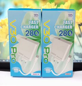 Charger HP VVO V30 PRO Fast Charger 280W Support Fast Charging