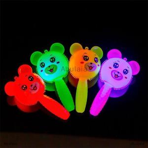 [COD] Abulaia Luminous Handle Rabbit Bear Squeezing And Calling Toy Music Stick Rattle Toet Kerincingan Bunyi Dan Nyala Ada Lampu Rubber Stick