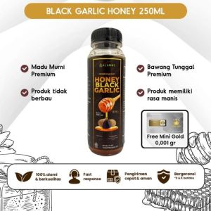 Alamme Black Garlic Honey Madu Bawang Hitam Tunggal Lanang Premium 250ml