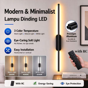 Lampu Dinding 3 Colors Strip LED Wall Light Aluminium Minimalist Modern Wall Lamp For Living Room Bedroom