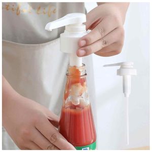 Oyster Sauce Pump Head Bottle Mouth Squeezer Dispenser Kitchen