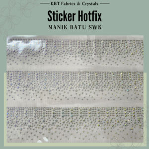New Arrival Sticker Hotfix Batu Manik Tampal Copy Swk Kod 91
