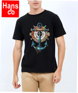 Kaos Pria Wanita Gambar 3D Premium Katun 24s Jangkar H0597 By Hans & Co