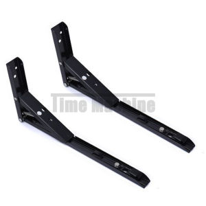 2pcs Metal Folding Wall Bracket Shelf Heavy Duty Invisible Folding Angle Bracket 8 To 14 Balck White Stainless