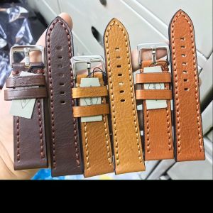 Dây đồng hồ da bò amapeter ý  nhiều màu  size 20-22-24mm