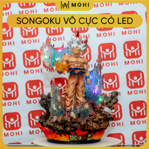 Hàng Cao Cấp - Mô Hình DragonBall Songoku vô cực + 3 đầu thay thế + có led cao 33cm nặng 2000g Figure DragonBall - Có Hộp màu