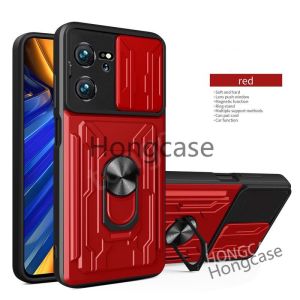 Shockproof Casing for Xiaomi 13TPro 13T 13 T Pro 13T TPro 5G 2023 Magnetic Ring Holder Camera Lens Protection Sliding window Phone Case Back Hard Cover