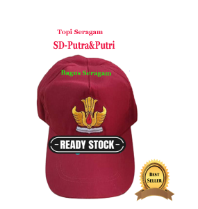 TOPI MERAH SD TOPI BIRU SMP TOPI ABU SMA LAKI-LAKI & WANITA SD-SMP-SMA