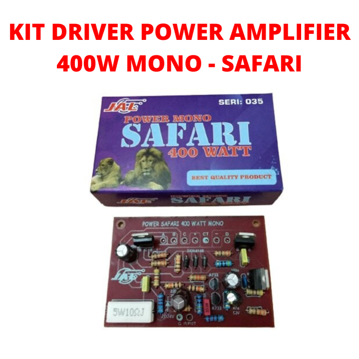 KIT POWER SAFARI MONO 400W MESIN DRIVER AMPLIFIER DRIPER DRAIVER AMPLI