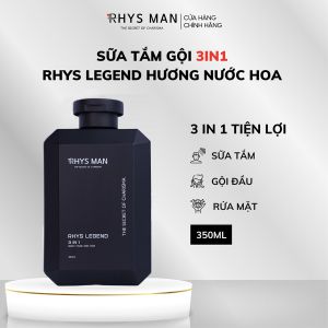 Sữa Tắm Gội Nam 3in1 RHYS MAN Legend 350ml – Hương Nước Hoa Lưu Hương Lâu Sạch Da Sạch Tóc