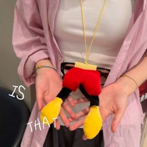 GUDAN คาวาอิ เชือกแขวนแว่นตามิกกี้ หนังนิ่มๆ ป้องกันการสูญหาย กระเป๋าใส่แว่นตาลายการ์ตูน สายคล้องคอแว่นตา ป้องกันรอยขีดข่วน กระเป๋าใส่แว่นกันแดด สำหรับผู้ชาย