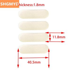[COD] SHGMYD 4PCS Black Rubber Feet Thickness 1.8mm Anti-slip Self-adhesive Silicone Shockproof Protective Pad For Keyboard Base Cabinet