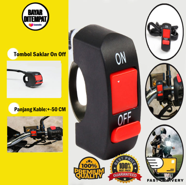 [Ready Stock] Tombol Saklar On Off Stang Motor Switch Universal Saklar ...