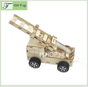 SG STOCK STEM Education Toy DIY Fire Engine for Kids STEM Science Experiment Set Building Assembly Toy for Children