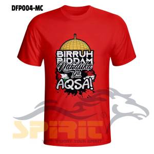 Kaos Save Palestina Masjidil Aqsa Baju Birruh Biddam Nafdiika Ya Aqsa Lengan Pendek Katun 24s Jumbo