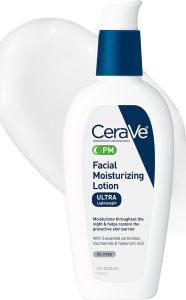 CeraVe PM Facial Moisturizing Lotion Skin Care for Dry Skin Oil-Free 3oz