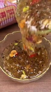 藕粉Daily Lotus Root Powder with Osmanthus & Nuts - Instant Sweet Soup Healthy Breakfast