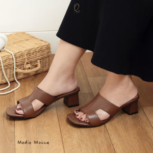 QUINCE Medie Heels Wanita Hak Tahu 5cm Nyaman Anti Licin Elegan untuk Kondangan Pesta Wisuda