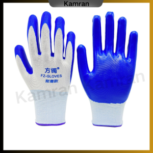 ถุงมือผ้าเคลือบยาง ถุงมือช่าง ถุงมือทำสวน กันหนาม กันของมีคมและกันลื่นอย่างดี