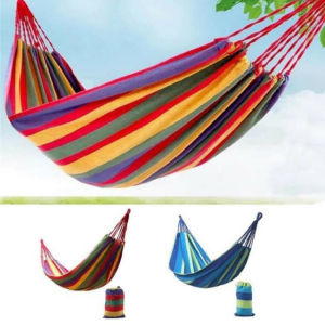 Hammock Tempat Tidur Gantung Portabel Tidur Gantung Luar Ruangan Perjalanan Piknik Berkemah Mendaki