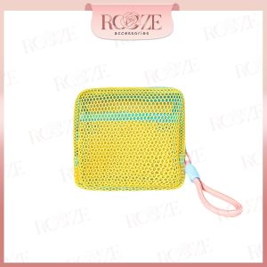 Pouch Makeup Travelling Mesh Aesthetic Tempat Penyimpanan Aksesoris Serbaguna Model Jaring Kekinian