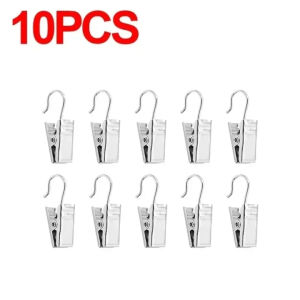 50Pcs Durable Window Curtain Clips Multifunctional Photoes Holding Clamps for  Underwear Socks Hanger