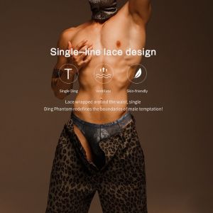 CMENIN ADANNU 1Pcs Ins Style Nylon Men Underwear Jockstrap Panties Low Waist Stringi Mens Thong And G String Man Underpants Male AD423