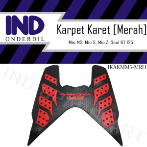 Karpet-Injekan-Pijakan-Alas Kaki-Bordes Karet Merah Yamaha Mio M3-S-Z & Soul GT 125 New Blue Core