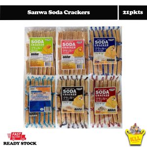 Sanwa Soda Crackers (Saltine Original Sesame Grain Seaweed & Tomato Flavour) 21pkts - 480g