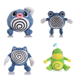 Pokemon Pikachu Đồ chơi sang trọng Poliwag Gia đình Búp bê nhồi bông Poliwhirl Polirage Politoed Plushies Phòng trang trí cho trẻ em Sinh nhật Xmas Quà tặng2026