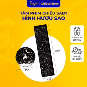 Tấm phim chiếu hươu sao Saby Dreamz Saby Stories hình chiếu dành cho đèn chiếu sao đèn ngủ cho bé