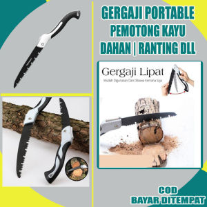 JM Gergaji Pisau Pemotong Kayu Dahan Pohon Bonsai Taman Kayu Lipat Serbaguna Portable Ringan Folding Mini Saw Fast Cut Camping Hiking