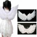 White Angel Wing and Halo for Girls Kids Wings Costumes White Wings for Child for Festival Halloween. 