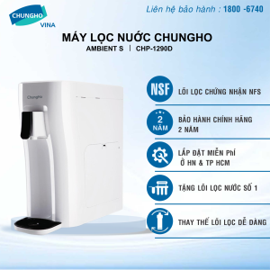 Máy lọc nước ChungHo Ambient S CHP-1290D(LẮP ĐẶT MIỄN PHÍ HN & HCM) Máy lọc nước uống trực tiếp để bàn Máy lọc nước RO tiêu chuẩn toàn cầu