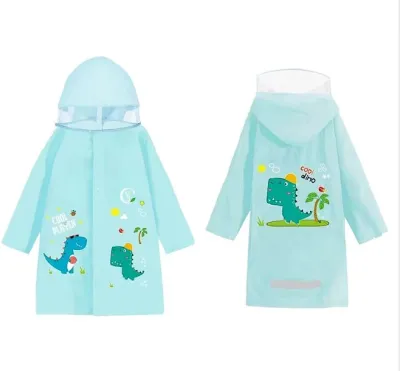 Jas Hujan Poncho Ponco Jubah Lengan TPV Anak Remaja Karakter Lucu Umur 4 5 6 7 8 9 10 11 12 13 Tahun Children Kids Raincoat Hoodie Tudung Transparan Cool Dino Dinosaurus Astronot Hello Sweet Rabbit Muat Tas Backpack Sekolah Night Reflective Strip SD SMP