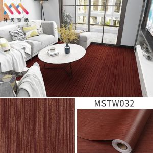 60X200cm Thickened Wood Grain Floor Stickers for Bathroom Livingroom Bedroom Waterproof Oil Proof Self Adhesive DIY Wallpaper Wear and Tear Proof