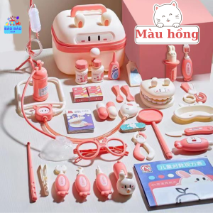 [36 chi tiết có đèn] Hộp đồ chơi bác sĩ cho bé Đồ chơi nhập vai thú vị