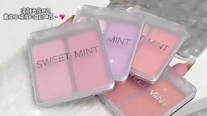 SWEETMINT Dual Color Blush Matte Highlight Low Saturation Shrink Expansion Color Natural Two-in-One Dual Color Blush 2025