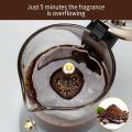 Stovetop Espresso Maker and Coffee Maker, Classic Moka Pot, Crystal Glass-top & Stainless Steel Coffee Maker Mocha Pot, Greca De Cafe, Cuban and Italian Coffee Maker for Cafetera Cubana (240ml). 