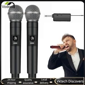 【Vodool】 Wireless Microphone System Karaoke Microphone Set Handheld Microphone