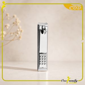 ONE-C1022 Gunting Kuku Stainless Steel Hitam Doff Anti Slip / Gunting Kuku Jumbo / Alat Potong Kuku