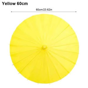 FELIZ 1Pcs 20/30/40/60cm Paper Umbrella Colored Long-handle Photography Prop  DIY Handmade Painting Supplies for Baby Shower Anniversary Wedding Birthday