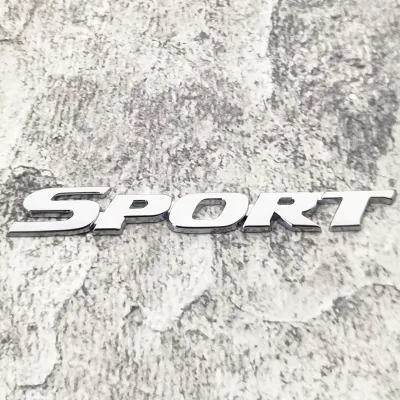 Miếng Dán Chữ SPORT 3D chữ liền chất liệu hợp kim Cá Tính Trang Trí ô tô decal dán xe hơi
