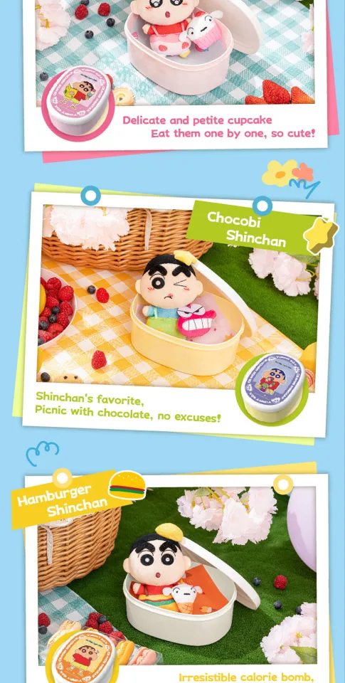52TOYS YUMMY BOX CRAYON SHINCHAN - Tea Time Plush Blind Box Figure