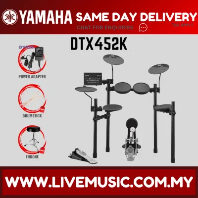Yamaha DTX452K 5-Piece Electronic Drum Set Kit with Amplifier and Accessories ( DTX-452K / DTX 452K )