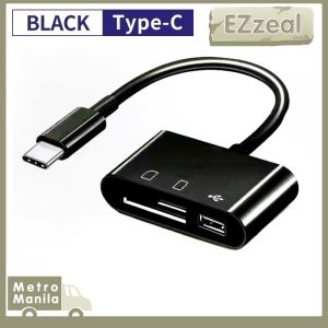 3 In 1 Type C Card Reader Sd Memory Card Reader Otg Adapter Hub For Camera Android Usb 2.0