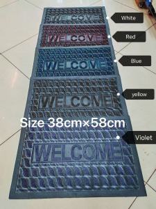 #002 Dirt Trapper Door Mats Stretch Eco-Friendly Front Door Mat for Outside Entry Non Slip Backing Entryw